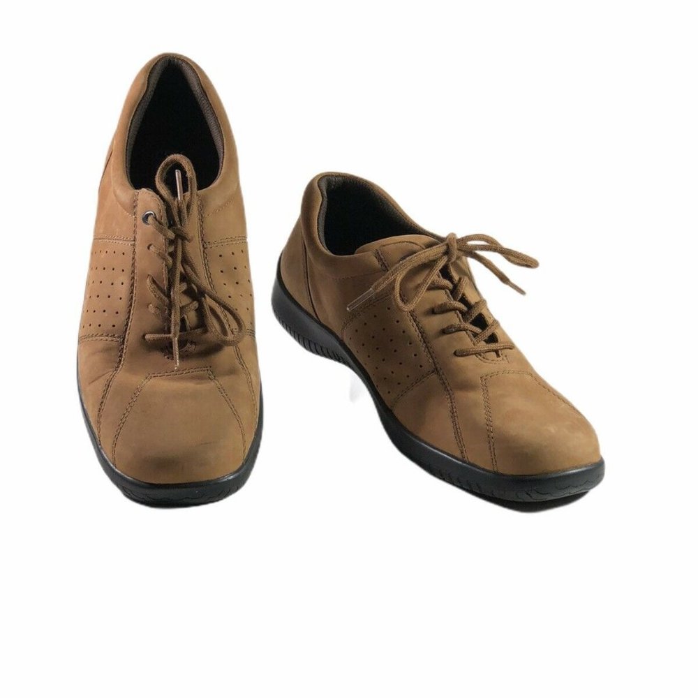 Bass Saturn 1 Casual Brown Leather Oxford Size 9